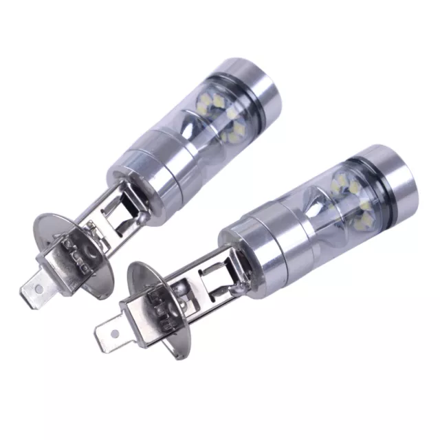 2x H1 20 SMD 100W 12V DC 360 Grad Weiß LED DRL Nebel / Driving DRL Glühbirne 3