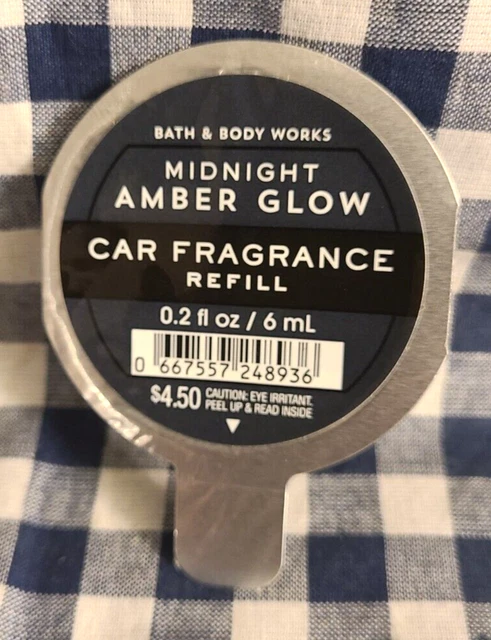 ALL NEW Midnight Amber Glow Scentportable CAR Refills Bath & Body Works