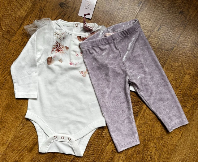 Ted Baker nuovo 6-9 mesi opale set completo leggings top floreale nuovo con etichette regalo bambino
