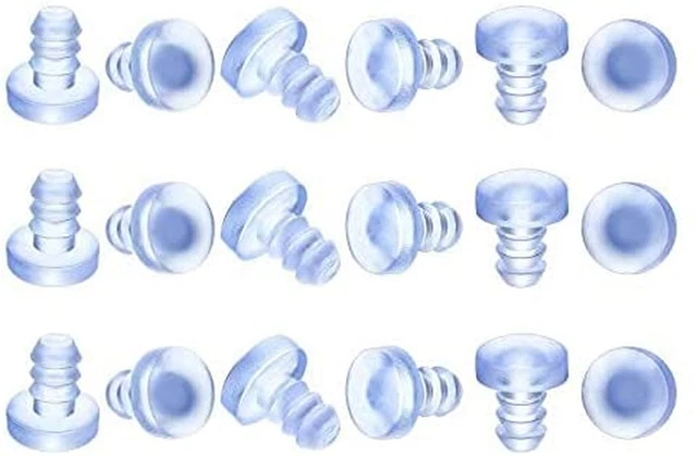 100 Pieces Glass Table Top Bumpers Soft Stem Bumper anti Collision Embedded Rubb