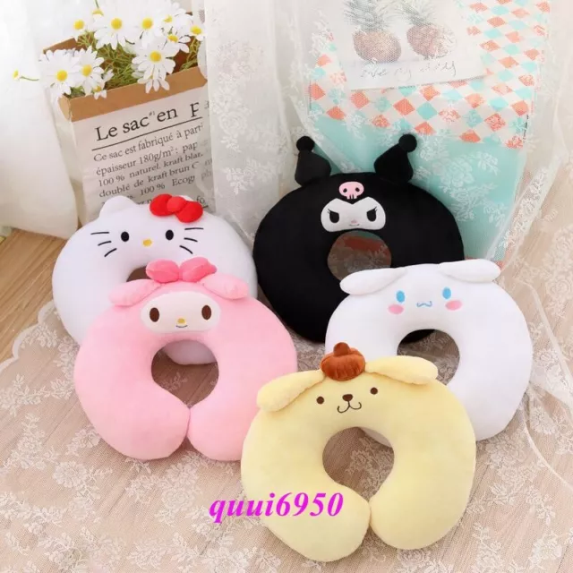 Kuromi My Melody Cinnamoroll Kitty Travel Neck Pillow Cushion Soft Comfort Sleep