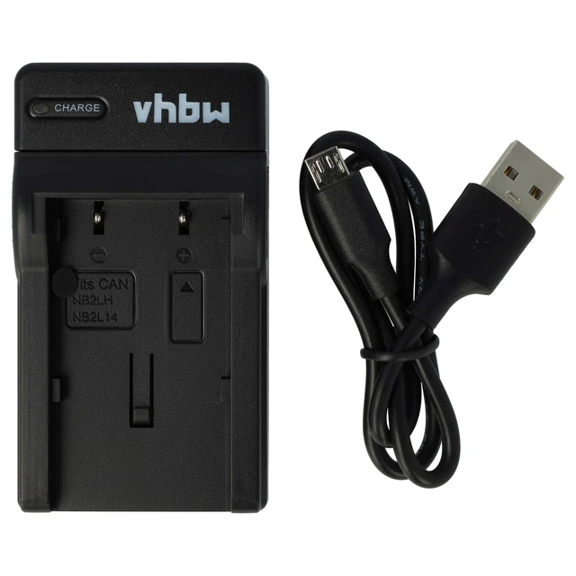 Vhbw Chargeur Compatible Avec Canon NB-2LH, NB-2L18 Caméra Caméscope Action- Cam - Station, Témoin De Charge