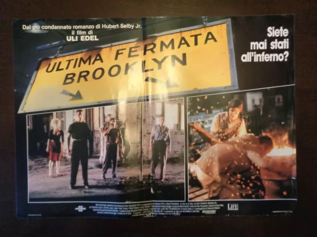 fotobusta ULTIMA FERMATA BROOKLYN (1989) S.LANG J.J.LEIGH tipo LOCANDINA