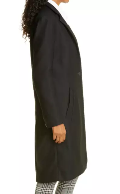 NEW Rag & Bone Dean Coat in Black Size 8 #C1546 2