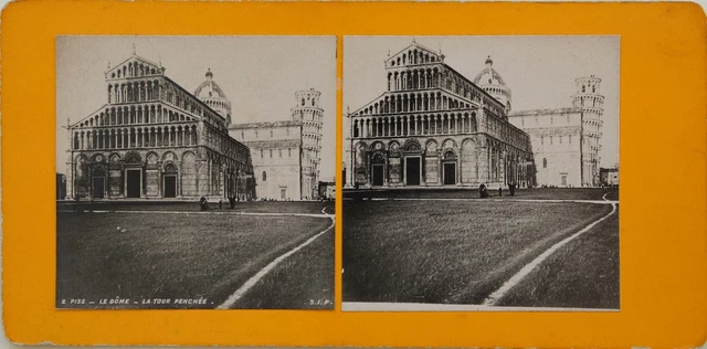 Pisa Dôme La -umfang Italien Foto Stereo Vintage Analog c1900