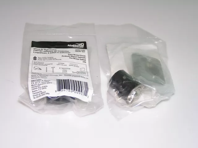 2 pack Stanley National Hardware SPB1440 Satin Nickel Drive-In Ball Catch