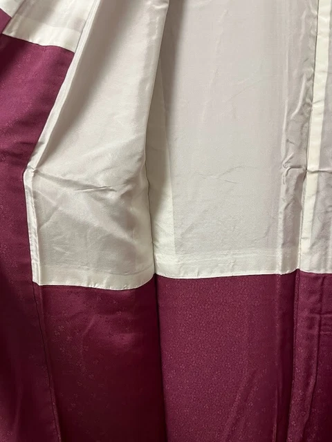 Vintage Japanese kimono - Tomesode Kimono for summer use Flower Embroidery 9