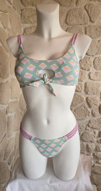 Maillot De Bain Busteier Bleu Dorothée Goroneskoul - Taille 2 (38) - Neuf Avec Étiquettes
