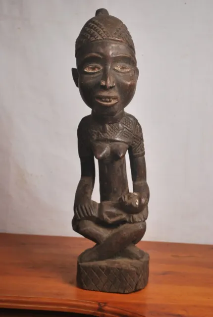 Kuba Miniature Figure Wood Carving Congo African Art