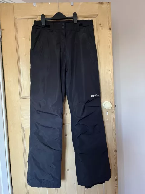 NEVICA LADIES BLACK Padded Waterproof Ski Trousers Salopettes Size 10 £1.62  - PicClick UK