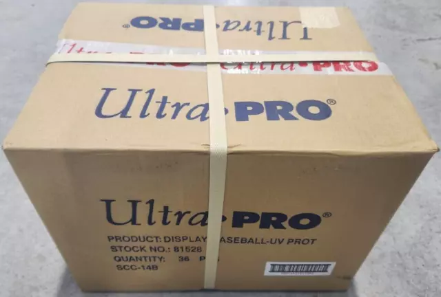 36 ULTRA PRO BASEBALL DISPLAY BALL CASE CUBE WITH CRADLE, UV PROTECTION 36 Pack