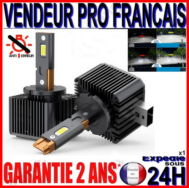Ampoule LED D2S 6500K Pour Phare De Voiture – 200W – Blanc Clair – Compatible CAN BUS