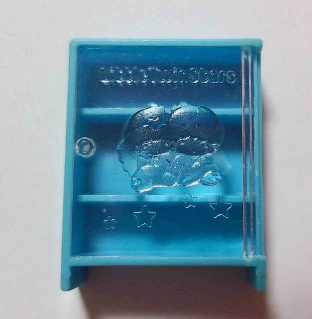 Little Twin Stars Old SANRIO 1989' Vintage Retro Miniature Toy Case Blue