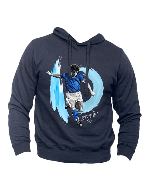 Felpa senza tascone Diego Armando Maradona calcio Napoli Argentina Leggenda Oro