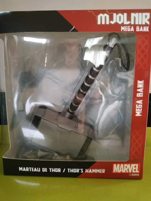 Tirelire Mjolnir (Bust Bank) Marteau De Thor Marvel Comics Avengers Neuf Boîte