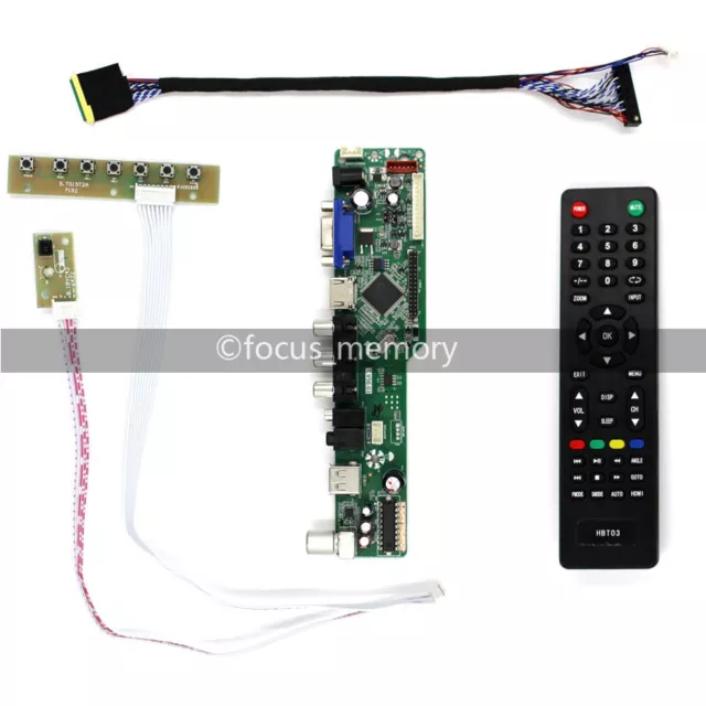 LCD LED screen Controller Board lvds Kit For LTN156AT05 TV+HDMI+VGA+USB