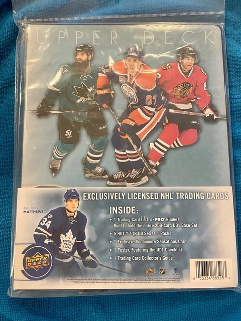 2017/18 Upper Deck Series 1 Hockey Starter Kit w/ Binder - Factory Sealed!