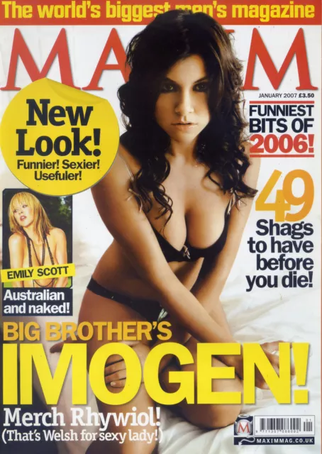 Maxim Magazine January 2007 feat. Imogen Thomas on the Cover