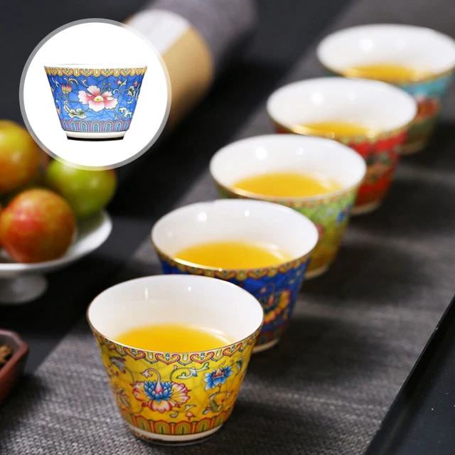 Chinese Handgefertigt Kungfu Tee Tasse Handgefertigte Emaille Keramik Teetasse