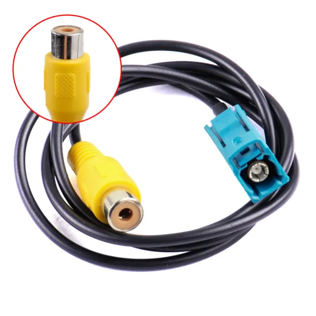 Fakra Reversing Camera RCA Extension Cable Adapter for Mercedes Benz Ford