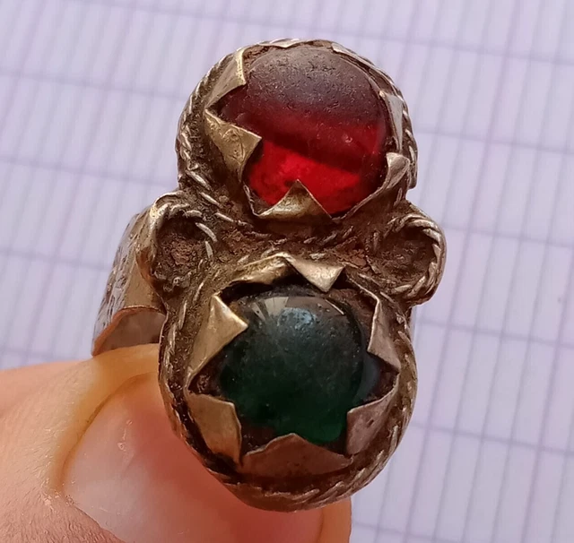 Extremely Ancient Silver Color-Vintage Amazing Ring Old Artifact Very Stunning