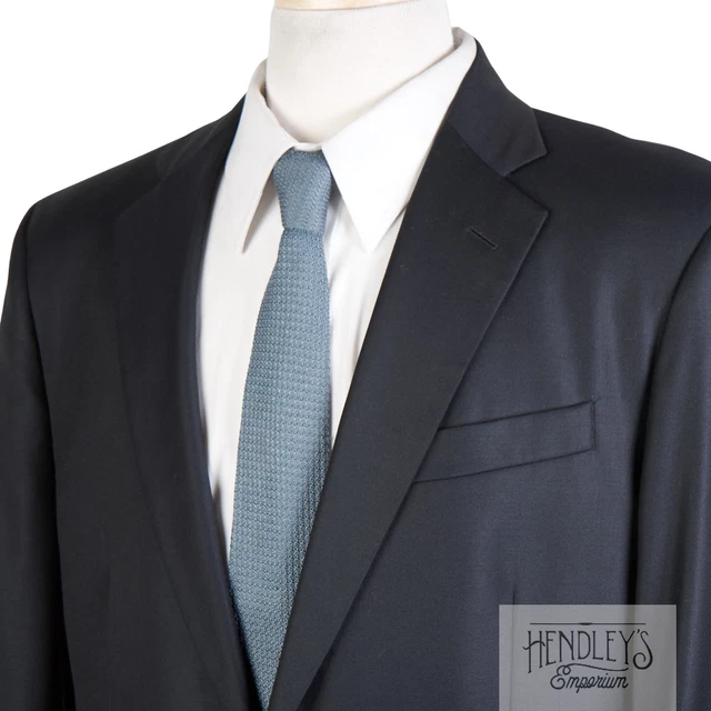 Uomo Blu Navy Giacca 42 L Da Brooks Brothers Paese Club IN Saxxon Lana