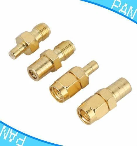 Connettore SMA, 2 pezzi di rame BNC femmina a SMA maschio tipo connettore RF convertitore di prova adattatore coassiale