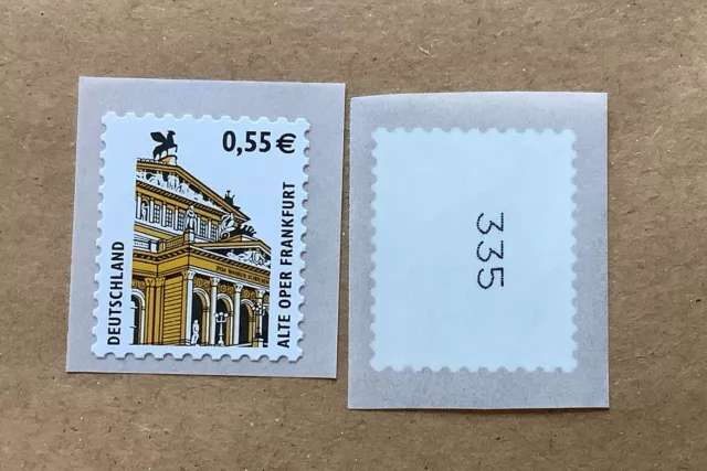 2 Briefmarken 2002 Bund Alte Oper Frankfurt MiNr. 2304 Sk Postfrisch 1 Zählnr.