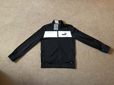 Puma Poly Track Top Black In Kids Size 13-14 Yrs BRAND NEW