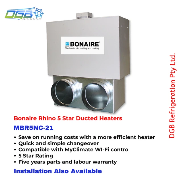 BONAIRE 3 STAR MBR3-20 - 20kW Rhino Series External Ducted Gas Heater  $1,500.00 - PicClick AU