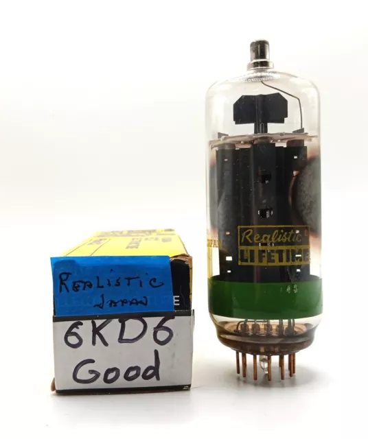 6KD6 Vacuum Tube. Realistic Beam Power Tube Vintage Ham, Amateur, Comm Radios.