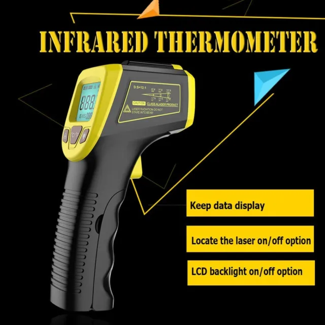 Affidabile termometro LCD a infrarossi Pyr digitale senza contatto temperatura