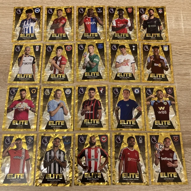 PANINI 2024 PREMIER league stickers x20 Golden RARE Elite Full Set £0.