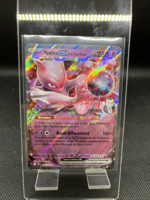 Coffret Ultraboost X Mewtwo Ex Team Rocket 081/182 - 10 Cartes Pokémon Françaises - Écarlate Et Violet 10 Rivalités Destinées