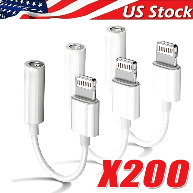 Apple Adapter To Pin Jack Aux Audio Cable Headphone