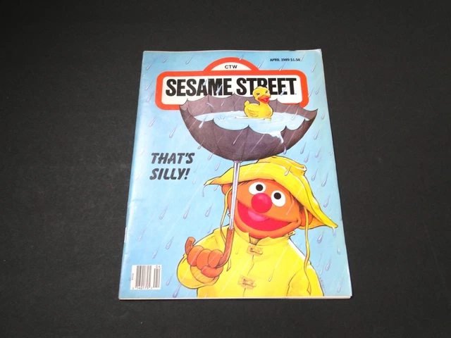 APRIL 1989 SESAME Street Magazine: That's Silly! £3.71 - PicClick UK