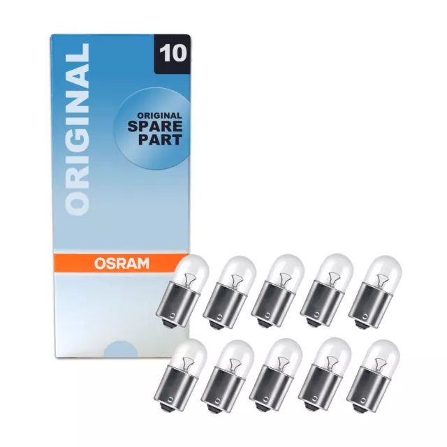 10x Genuine Osram Original 12v R5W (BA15s / 207) 5w Clear Bulbs [5007]
