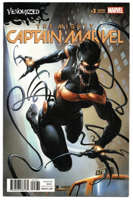 Mighty Captain Marvel #3 Clayton Crain Venomized Variant 1st Print