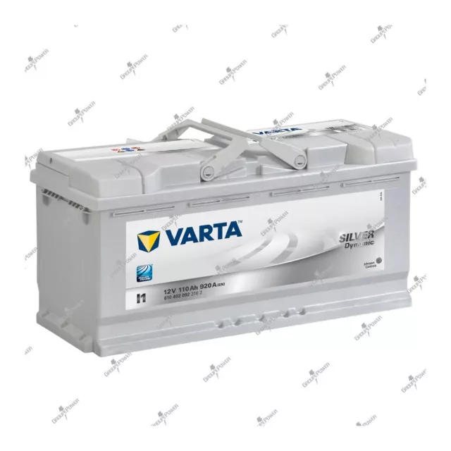 Batterie voiture Silver Dynamic Varta I1 12V 110AH 920A 610402092 393X175X190mm