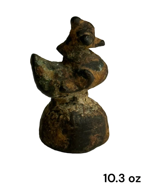 Authentic South East Asia Opium Weight Bronze Bird Duck China Antique 10.3 oz