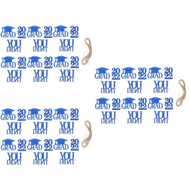 54 PCs Abschlusssaison Geschenk Tags Nicht gewebte Stoffhänge-Tags