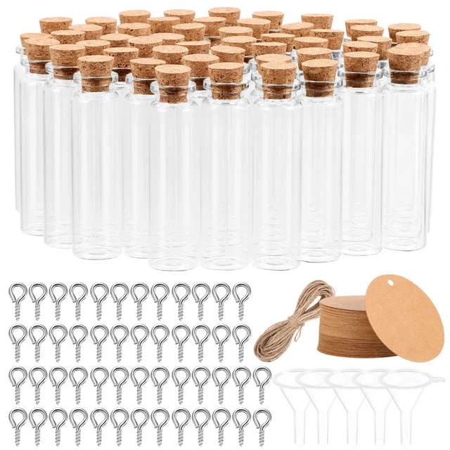 3 Bottiglie Vetro 700ml Con Tappo Sughero | Per Liquori, Oli E Decorazione - Foto 5