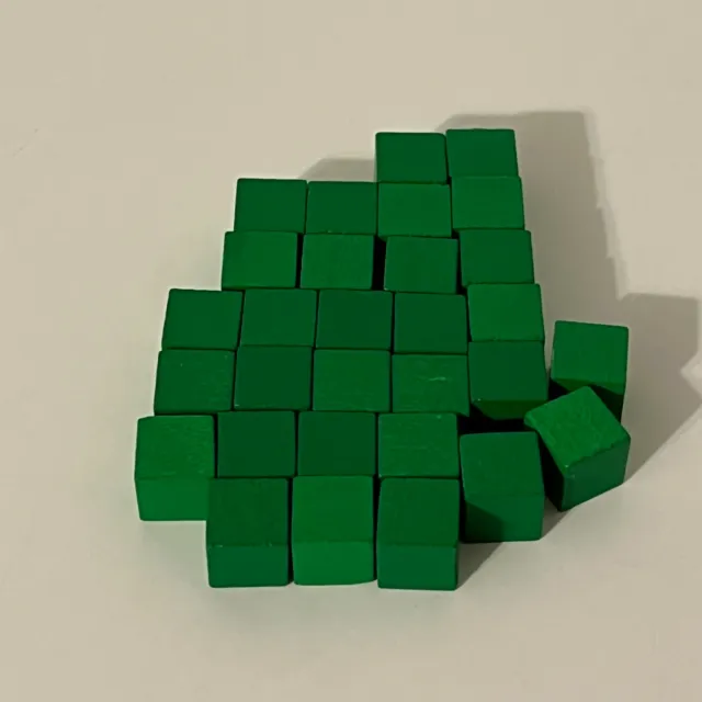 Age Of Mythology Board Game Fantasy Eagle: 30 Green Wooden Cubes