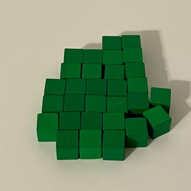 Age Of Mythology Board Game Fantasy Eagle: 30 Green Wooden Cubes