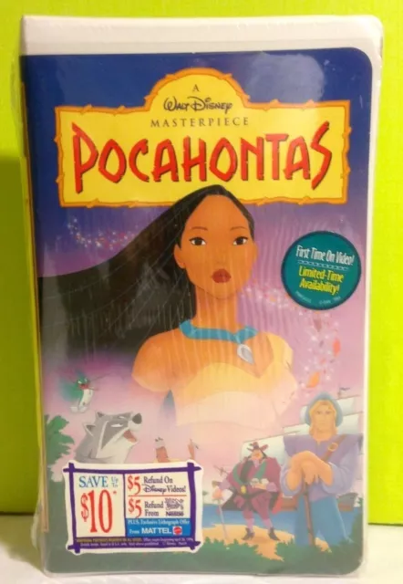 Walt Disneys Pocahontas VHS Masterpiece Collection 1996 Sealed Disney Home Video