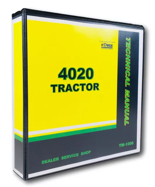 Service Manual for 4020 John Deere Tractor Technical Shop Repair TM-1006