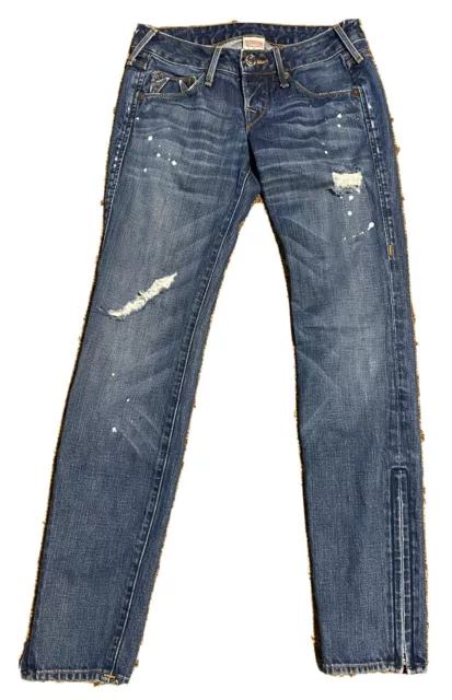 True Religion Women's Blue Skinny Jeans Size 25
