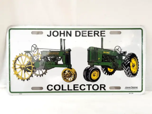 John Deere Collector Tractor Farm Truck Tag License Plate. New - Never Used