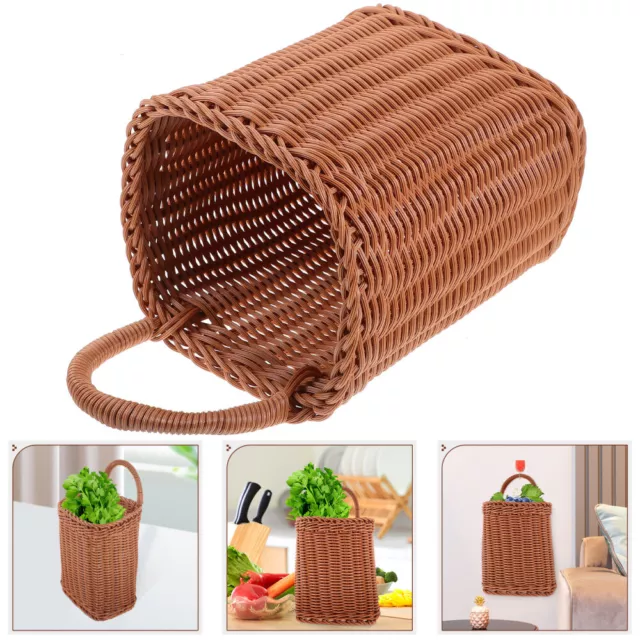 Imitation Rattan Wall Hanging Storage Basket Seagrass Baskets