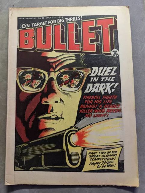 Bullet Comic No 25, July 31st 1976, DC Thomson, FREE UK POSTAGE